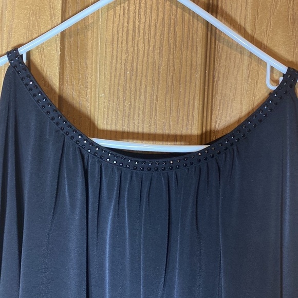 Michael Michael kors shirt open shoulders with bling 3/4 sleeve size medium​​​ - Picture 4 of 9